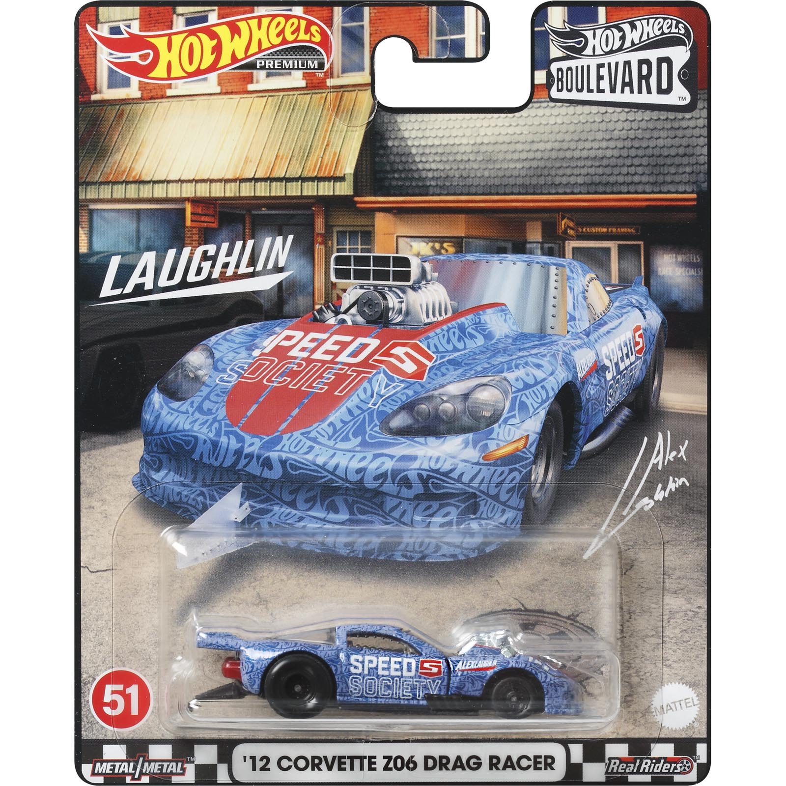 12 CORVETTE Z06 DRAG RACER — HCR12 — Dark Blue — imagem 2