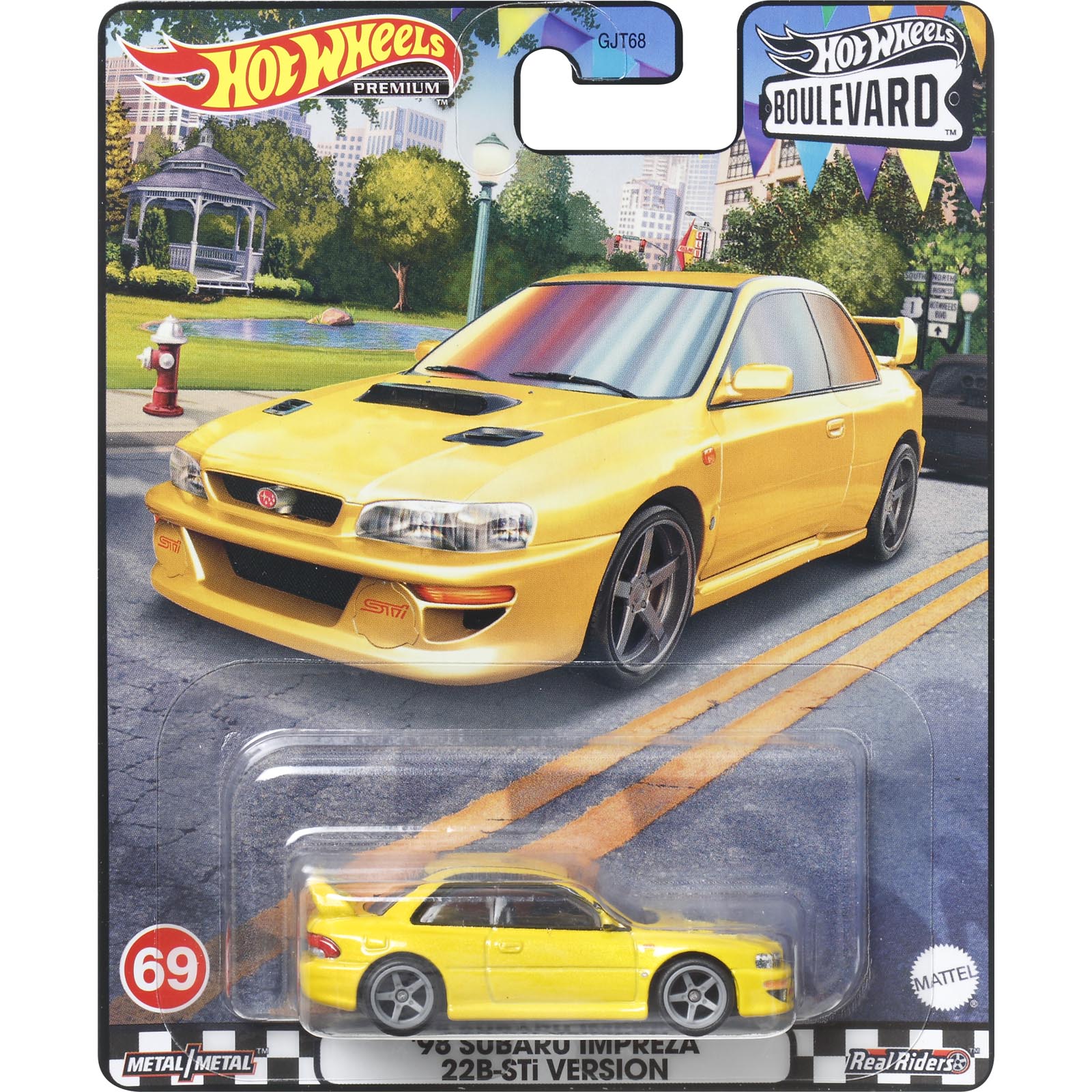 98 SUBARU IMPREZA 22B-STI VERSION — HKF16 — Neon Yellow — imagem 2