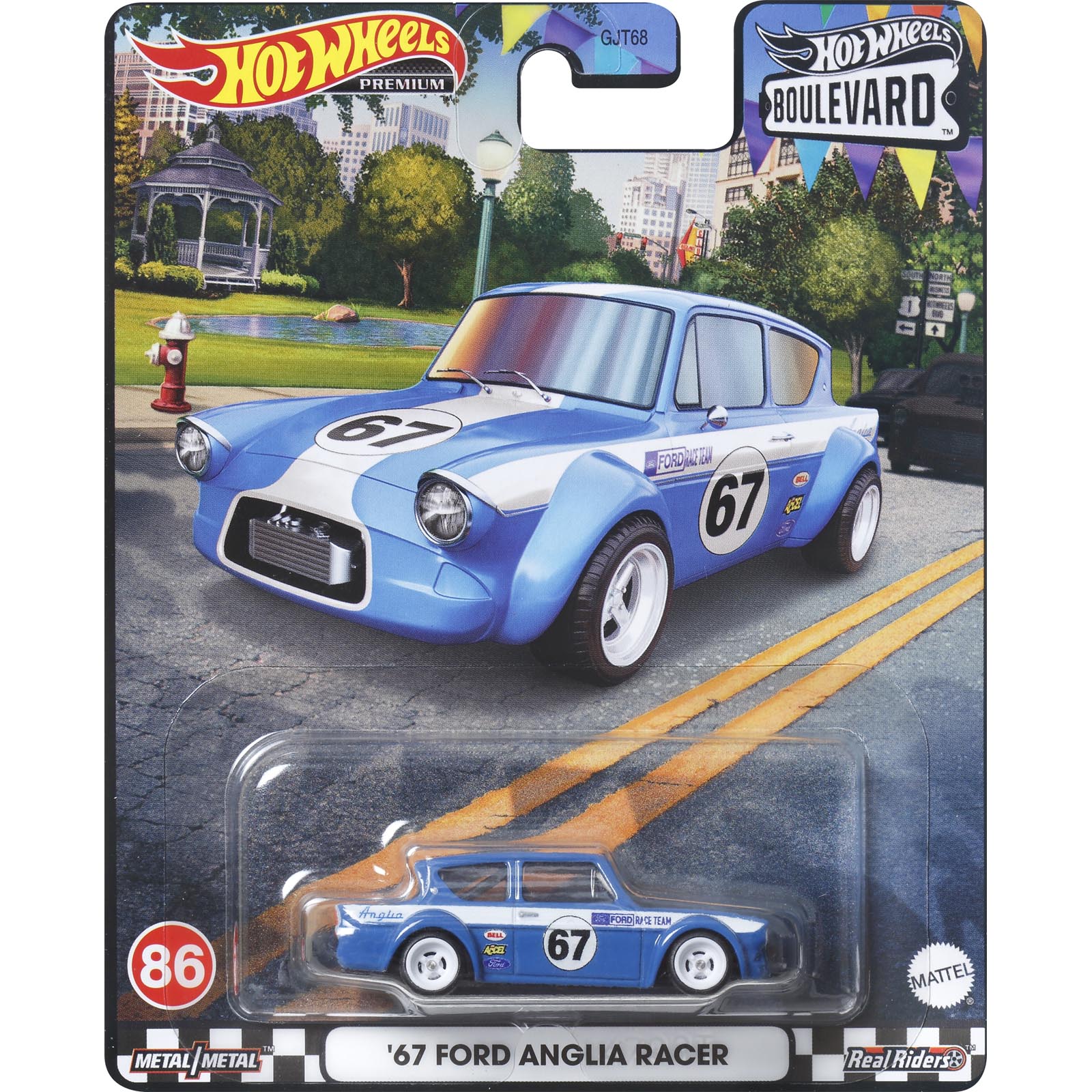 67 Ford Anglia Racer — HKF32 — Light Blue — imagem 2