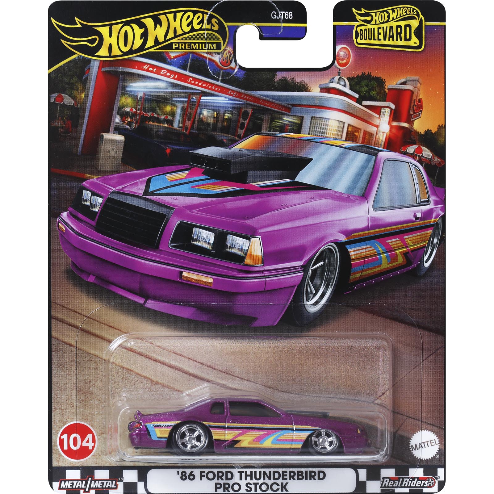 '86 Ford Thunderbird Pro Stock — HRT72 — Purple — imagem 2