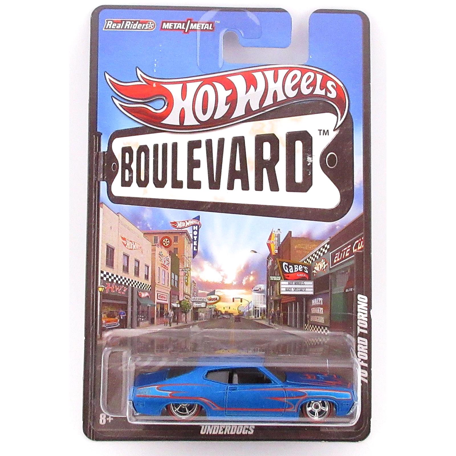 70 Ford Torino — W4585 — Blue — imagem 2