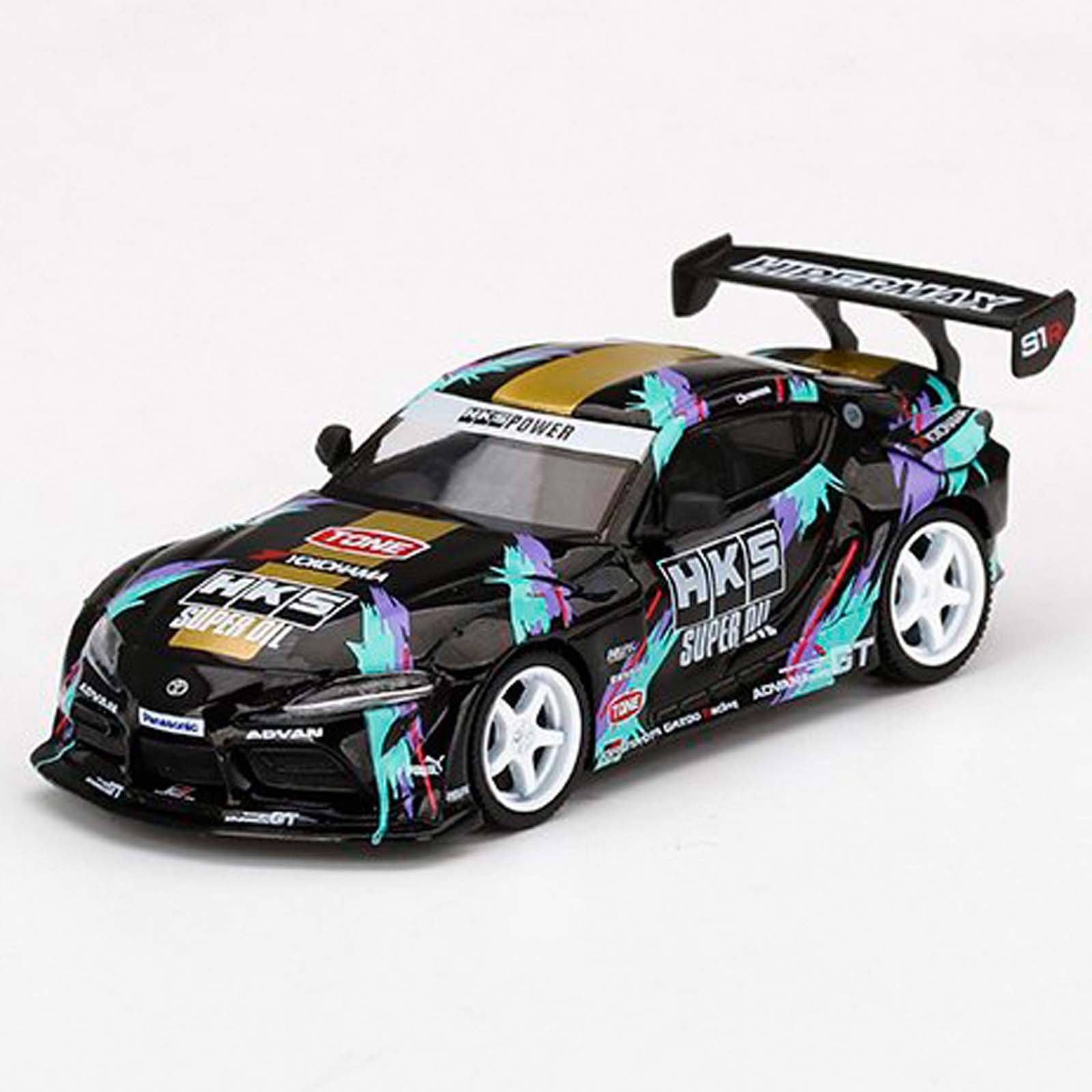 ミニカー MINI GT HKS Toyota GR Supra Tokyo Auto Miniatura - 1:64 - Toyota GR Supra HKS MiJo Exclusives - Mini GT