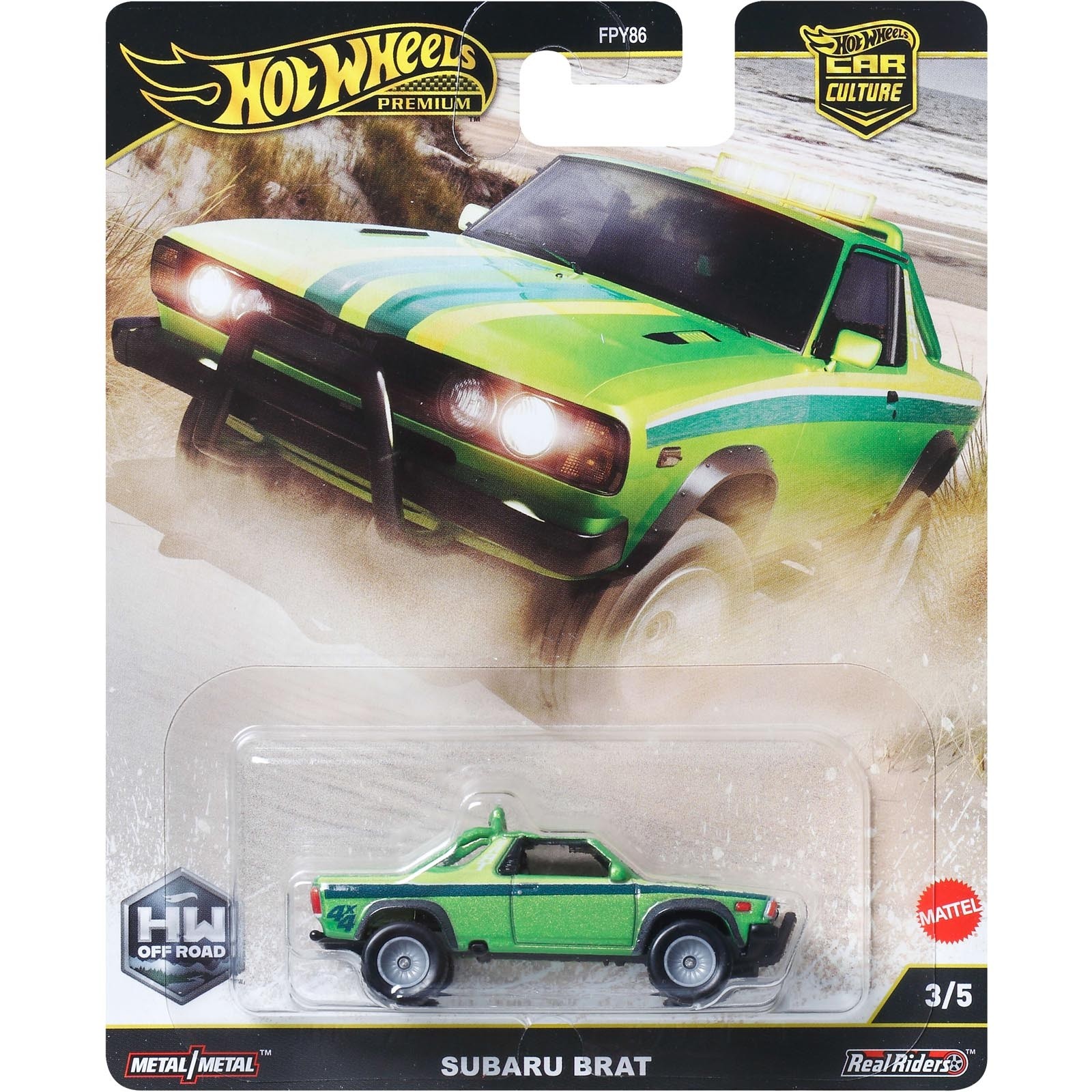 Hot Wheels - Subaru Brat - Off Road Car Culture - JBK72 Escala