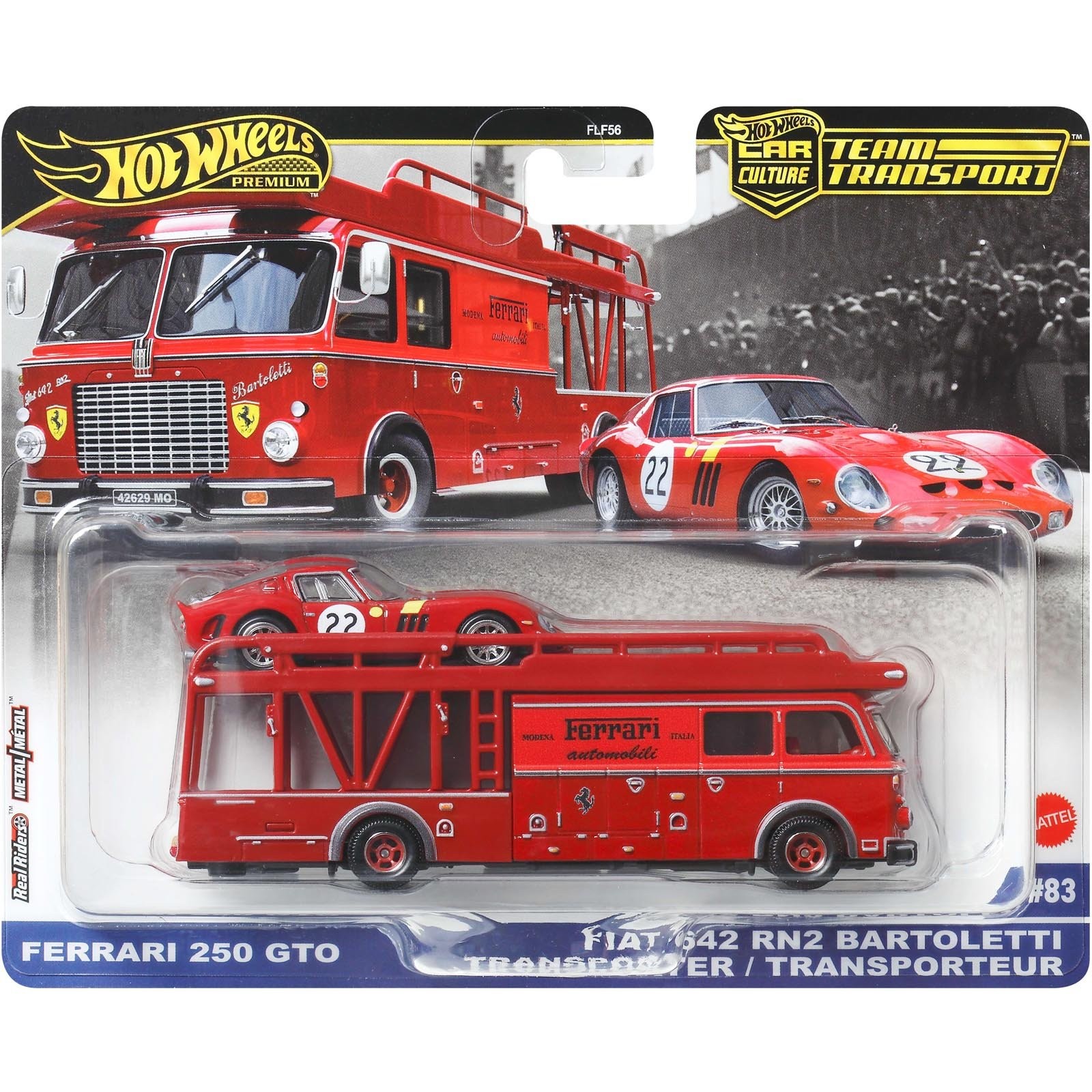 フライシュマン724501 BR245 DBAG FleischmannNゲージ Hot Wheels - Ferrari 250 GTO & Fiat 642 RN2 - Team Transport