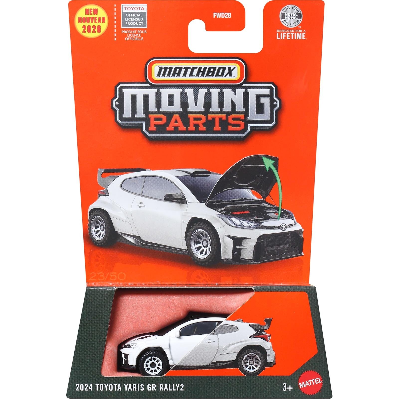  3シリーズ RCカー Jörg Müller 42 Matchbox - 2025 Toyota Yaris GR Rally2 - Moving Parts - JHV36